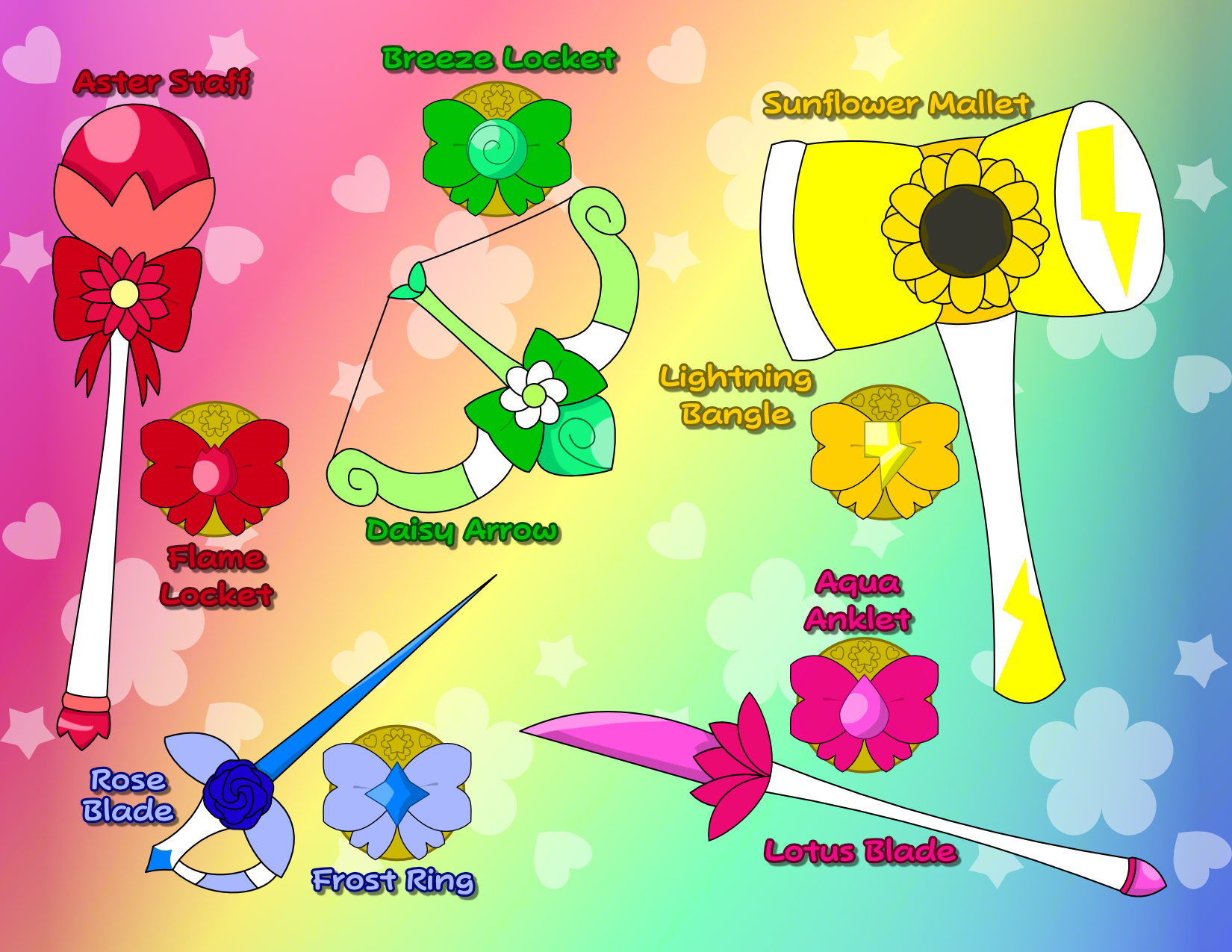 Heroes of Floria - Fleur Jewels & Weapons